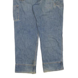 CARHARTT Mens Regular Fit Light Blue Denim Jeans W40 L30 Workwear Stitch