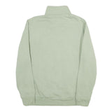 CHAPS Mens Green 1/4 Zip M Cotton Blend Sweatshirt Pullover Classic