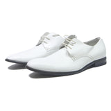 STEVE MADDEN Mens Derby Shoes White Leather UK 13 Classic Formal Dress