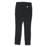 CARHARTT Womens Cotton Blend Black Slim Fit Skinny Trousers W28 L30 Practical
