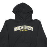 CHAMPION Mens Black Dominican University Of California Pullover Hoodie M