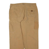 CARHARTT Mens Regular Fit Beige Denim Jeans W38 L32 Workwear Utility Zip
