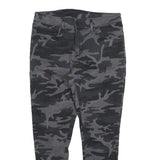 LEVI'S Womens Cotton Blend Black & Grey Camouflage Slim Skinny Trousers W31 L27