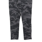 LEVI'S Womens Cotton Blend Black & Grey Camouflage Slim Skinny Trousers W31 L27