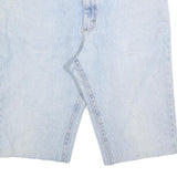 LEE Mens Shorts Blue Casual Denim M W34 Light Wash Cotton Blend