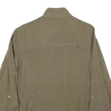 ZARA Womens Brown Lightweight Jacket XS Cotton Blend Button Closure Classic Fit