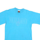 SIGNAL SPORTS Womens Blue South Dakota Graphic T-Shirt L Short Sleeve Crew Neck