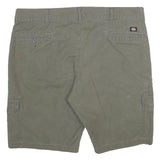 DICKIES Mens Cargo Shorts Green XL W40 Workwear Polyester Blend Casual
