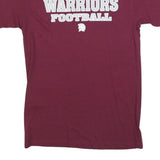 Mens Maroon Wise Wood Warriors Football Graphic T-Shirt S Short Sleeve Crew Neck