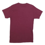 Mens Maroon Wise Wood Warriors Football Graphic T-Shirt S Short Sleeve Crew Neck