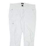 SCHOFFEL Womens White Slim Trousers W36 L30 Lightweight Outdoor Zip Pockets