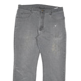 DICKIES Mens Jeans Grey Regular Straight Denim W36 L30 Workwear Cotton Blend