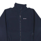BERGHAUS Womens Navy Blue Jacket L Polyester Blend Plain Outdoor Zip