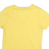 POLO SPORT RALPH LAUREN Womens Yellow Cotton V-Neck T-Shirt XL Short Sleeve