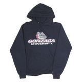 CHAMPION Mens Navy Blue Gonzaga University Hoodie M Cotton Pullover Sweatshirt