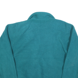 BANFF Womens Teal Plain Full Zip Polyester Jumper L Casual Warm Layer