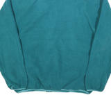 BANFF Womens Teal Plain Full Zip Polyester Jumper L Casual Warm Layer
