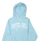 CHAMPION REVERSE WEAVE Mens Blue Hoodie S Hotel Del Coronado Cotton Blend