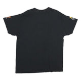 Mens Black Graphic T-Shirt XL Short Sleeve Crew Neck Urban Aztec Style
