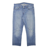 LEVI'S Mens Jeans Blue Regular Straight Denim Light W34 L22 Classic Zip