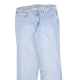 RALPH LAUREN POLO JEANS COMPANY Womens Regular Blue Denim Light W32 L31 Zip