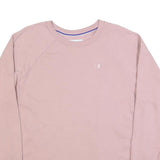 CHAMPION Womens Pink Crew Neck 2XL Sweatshirt Cotton Blend Pullover Comfortable