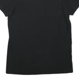 ADIDAS Mens Black & Blue Graphic T-Shirt S Short Sleeve Crew Neck Cotton Blend