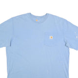 CARHARTT Mens Blue Pocket T-Shirt XL Short Sleeve Crew Neck Cotton Casual