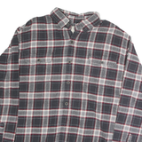 JACHS Mens Black & White Check Shirt 2XL Cotton Blend Long Sleeve Casual Wear