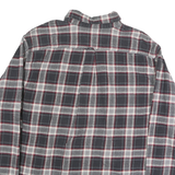 JACHS Mens Black & White Check Shirt 2XL Cotton Blend Long Sleeve Casual Wear