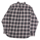 JACHS Mens Black & White Check Shirt 2XL Cotton Blend Long Sleeve Casual Wear