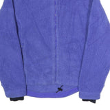 LL BEAN Womens Purple Jacket M Polyester Fleece Casual Outdoor Zip Closure
