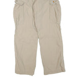 CARHARTT Mens Beige Cotton Blend Regular Cargo Trousers W32 L32 Casual Workwear