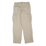 CARHARTT Mens Beige Cotton Blend Regular Cargo Trousers W32 L32 Casual Workwear