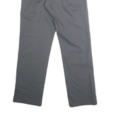 DICKIES Mens Cotton Blend Grey Regular Straight Trousers W28 L30 Workwear Zip