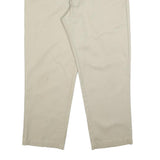 DICKIES Mens Regular Fit Beige Cotton Blend Zip Trousers W42 L30 Classic