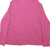 CARHARTT Womens Pink Hoodie T-Shirt XL Long Sleeve Henley Casual Cotton Blend