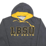 STADIUM Mens Grey & Yellow LBSU The Beach Pullover Hoodie M Cotton Blend
