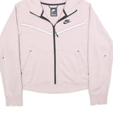 NIKE Womens Light Pink Hoodie Full Zip M Stylish Sporty Casual Jacket