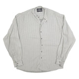 ATLANTIC CONNECTION Womens Grey Printed Shirt Long Sleeve Button Neck L