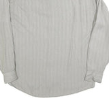 ATLANTIC CONNECTION Womens Grey Printed Shirt Long Sleeve Button Neck L