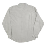 ATLANTIC CONNECTION Womens Grey Printed Shirt Long Sleeve Button Neck L