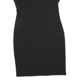 LAURA ASHLEY Womens Black Polka Dot Sleeveless Bodycon Polyester Dress UK 12