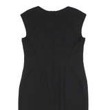 LAURA ASHLEY Womens Black Polka Dot Sleeveless Bodycon Polyester Dress UK 12