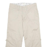 LEE Womens Shorts Beige Casual UK 10 W30 Cotton Blend Lightweight