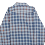 WRANGLER Mens Blue & Orange Checked Long Sleeve Shirt L Casual Cotton