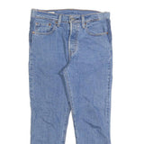 LEVI'S Womens Regular Blue Denim Light Jeans W30 L23 Classic Cotton Blend Zip