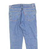 LEVI'S Womens Regular Blue Denim Light Jeans W30 L23 Classic Cotton Blend Zip