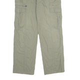 CHAMPION Mens Cotton Beige Regular Fit Cargo Trousers W36 L32 Casual Utility