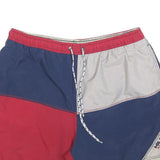 TOMMY HILFIGER Mens Shorts Red & Blue Sailing XL W34 Drawstring Casual Summer